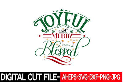 Joyful Merry Blessed Svg cut file SVG Blessedprint 