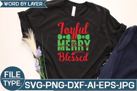 Joyful Merry Blessed SVG Cut File SVG Studio Innate 