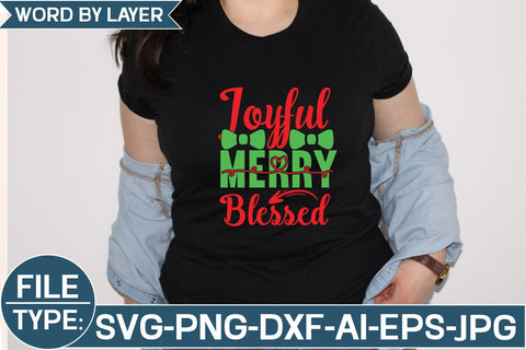 Joyful Merry Blessed SVG Cut File SVG Studio Innate 