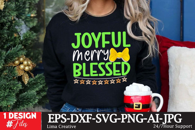 Joyful Merry Blessed SVG Cute File SVG Insomnia Std 