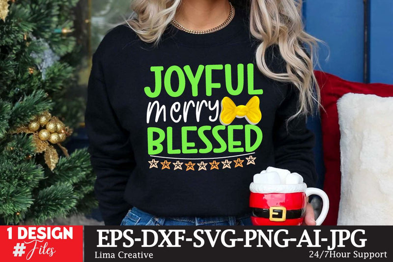 Joyful Merry Blessed SVG Cute File SVG Insomnia Std 