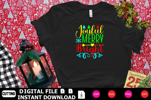 Joyful Merry Bright SVG Shahin alam 