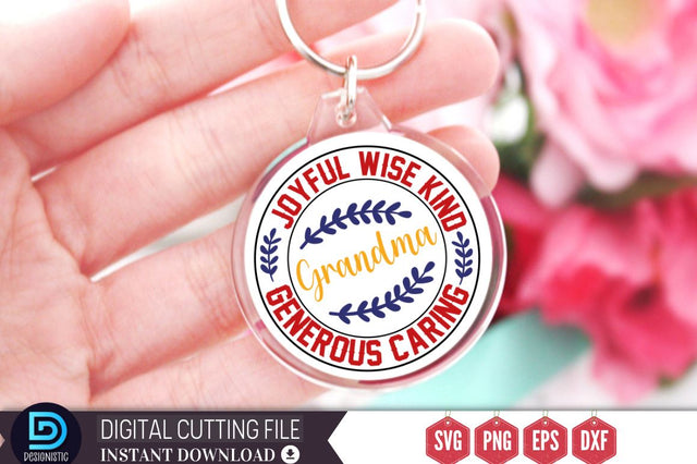 Joyful wise kind generous caring Grandma SVG SVG DESIGNISTIC 