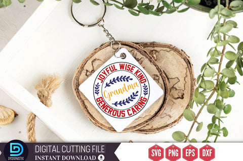 Joyful wise kind generous caring Grandma SVG SVG DESIGNISTIC 