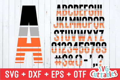 JP Athletic Stripe Font SVG Svg Cuttables 