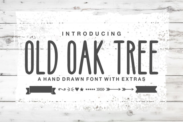 JP Old Oak Tree Font - Farmhouse Font - otf - Open Type Font - Hand Drawn Font - Silhouette - Cricut - Digital Download Font Svg Cuttables 