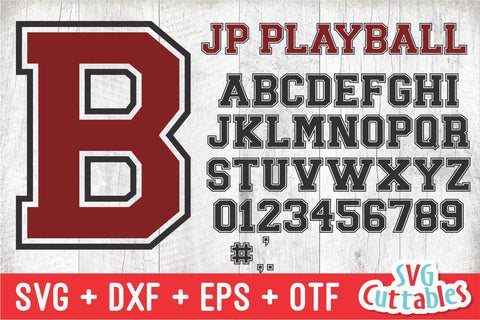 JP Play Ball Font Font Svg Cuttables 