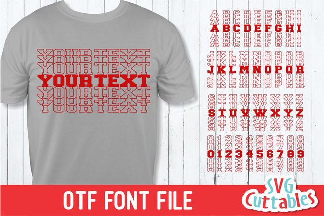 JP Sport Stacked Font Font Svg Cuttables 