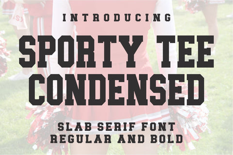 JP Sporty Tee Condensed Font Svg Cuttables 