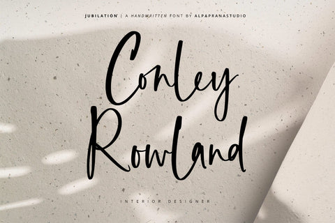 Jubilation - Handwritten Font Font Alpaprana Studio 