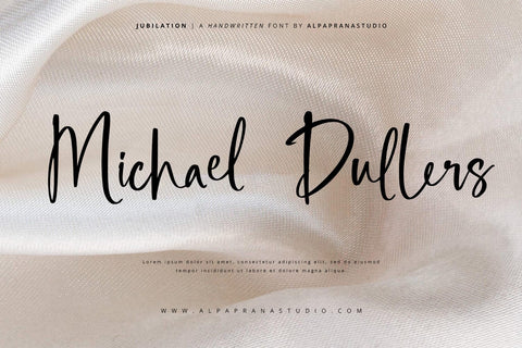 Jubilation - Handwritten Font Font Alpaprana Studio 