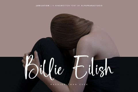 Jubilation - Handwritten Font Font Alpaprana Studio 