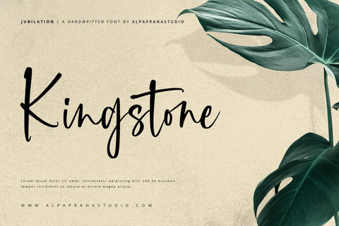 Jubilation - Handwritten Font Font Alpaprana Studio 
