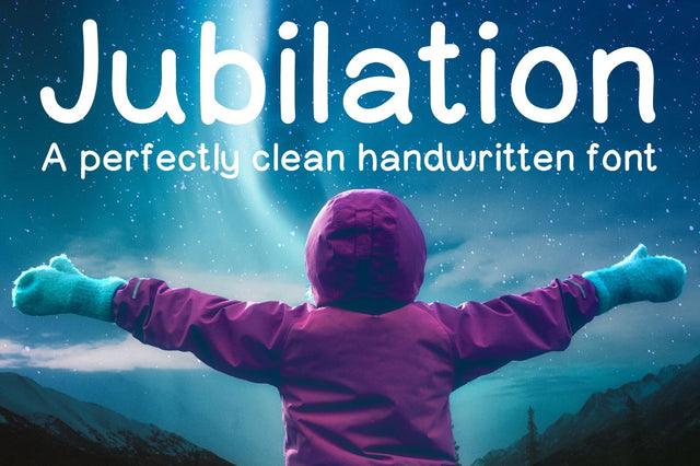 Jubilation Handwritten Sans Serif Font Font SavanasDesign