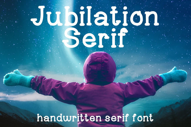 Jubilation Handwritten Serif Font Font SavanasDesign