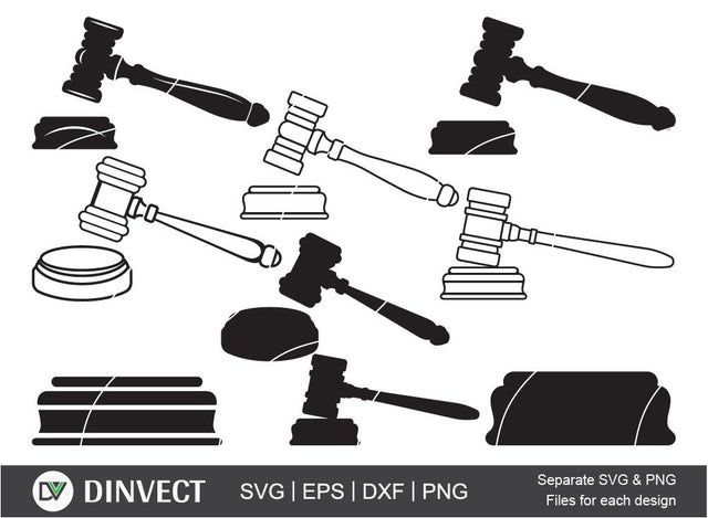 Judge gavel SVG, Gavel clipart, Justice Silhouette, Court Svg, Judge Hammer Svg, Judge gavel silhouette, Design Space, Craft File, Cut File, Silhouette Studio SVG Dinvect 