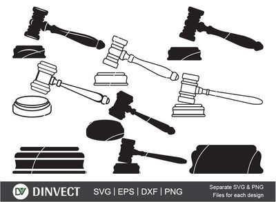 Judge gavel SVG, Gavel Silhouette, Justice Clipart, Court SVG, Judge Hammer SVG, Judge gavel silhouette, Design Space SVG Dinvect 
