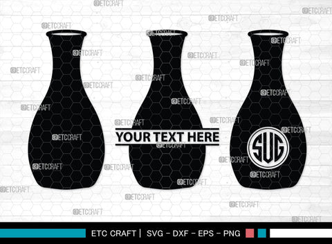 Jug monogram, Jug Silhouette, Jug SVG, Pitcher Svg, Jar Svg, Drink Svg, SB00170 SVG ETC Craft 