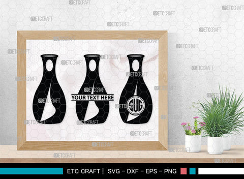 Jug monogram, Jug Silhouette, Jug SVG, Pitcher Svg, Jar Svg, Drink Svg, SB00170 SVG ETC Craft 