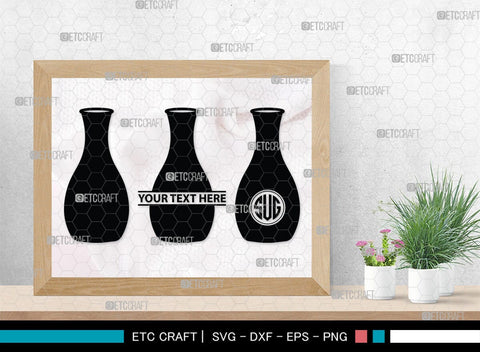Jug monogram, Jug Silhouette, Jug SVG, Pitcher Svg, Jar Svg, Drink Svg, SB00170 SVG ETC Craft 