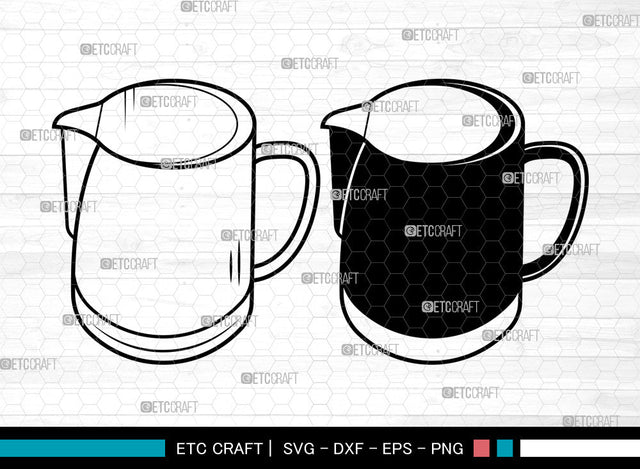 Jug SVG, Milk Jug Svg, Water Jug Svg, Pitcher Svg, Jar Svg, Jug Svg SVG ETC Craft 