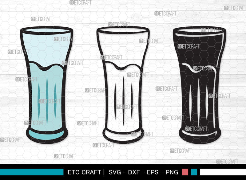 Jug With Glass SVG | Jug Svg | Pitcher Svg | Water Pitcher Svg | Jug With Glass Clipart SVG ETC Craft 