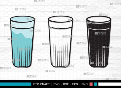 Jug With Glass SVG | Jug Svg | Pitcher Svg | Water Pitcher Svg | Jug With Glass Clipart SVG ETC Craft 