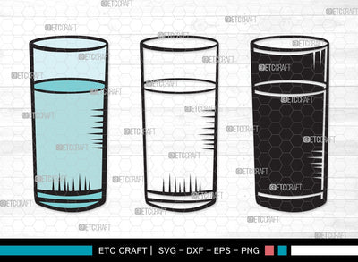 Jug With Glass SVG | Jug Svg | Pitcher Svg | Water Pitcher Svg | Jug With Glass Clipart SVG ETC Craft 