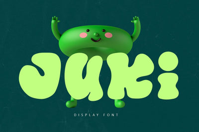Juki - Bold Display Font Font Illushvara Design 