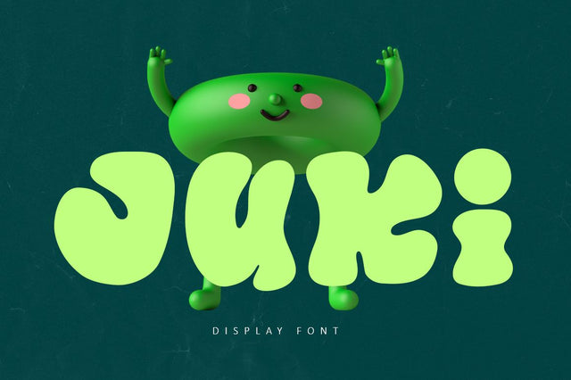 Juki - Bold Display Font Font Illushvara Design 