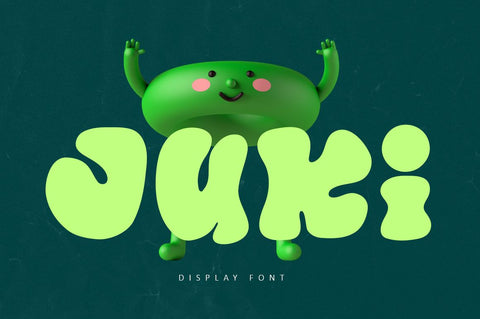 Juki - Bold Display Font Font Illushvara Design 
