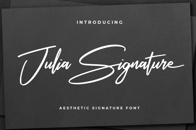 Julia Signature Font Abo Daniel Studio 