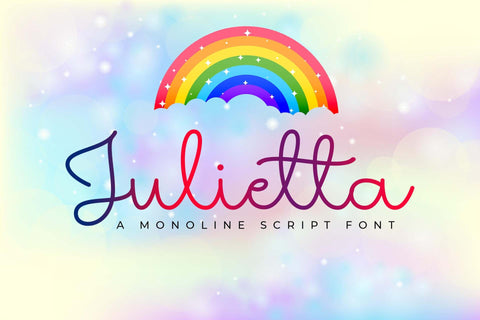 Julietta - A Monoline Script Font Font love script 