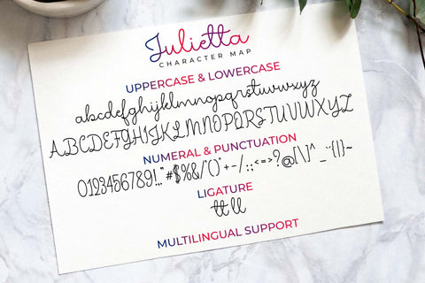Julietta - A Monoline Script Font Font love script 