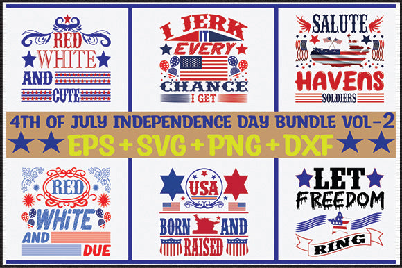 July 4th svg bundle of cute 4th of july designs SVG thesvgfactory 