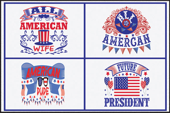 July 4th svg bundle of cute 4th of july designs SVG thesvgfactory 