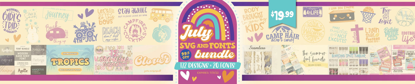 July Font and Design Bundle