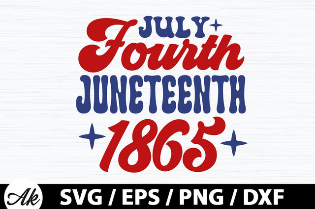 July fourth juneteenth 1865 Retro SVG SVG akazaddesign 