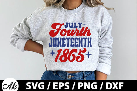 July fourth juneteenth 1865 Retro SVG SVG akazaddesign 