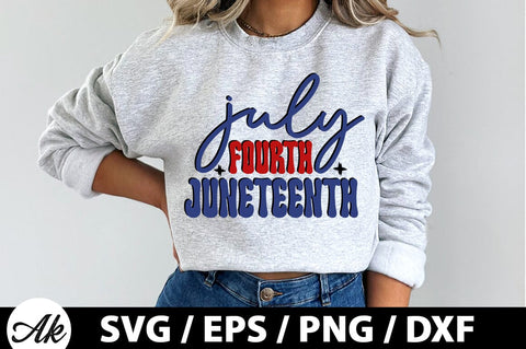 July fourth juneteenth Retro SVG SVG akazaddesign 