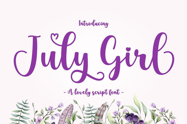 July Girl Font Attract Studio 
