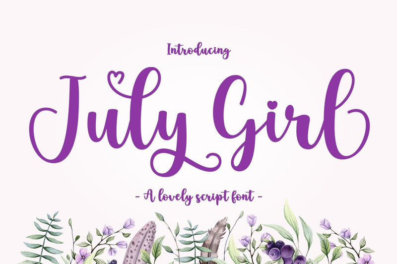 July Girl Font Attract Studio 
