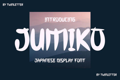 JUMIKO Faux Japanese Font Font twinletter 