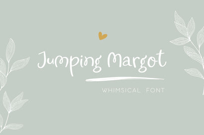 Jumping Margot Font Cotton White Studio 