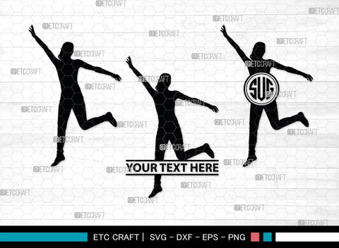 Jumping People Monogram, Jumping People Silhouette, Jumper Svg, Jump Svg, Jumping Svg, Human Jumping Svg, SB00369 SVG ETC Craft 