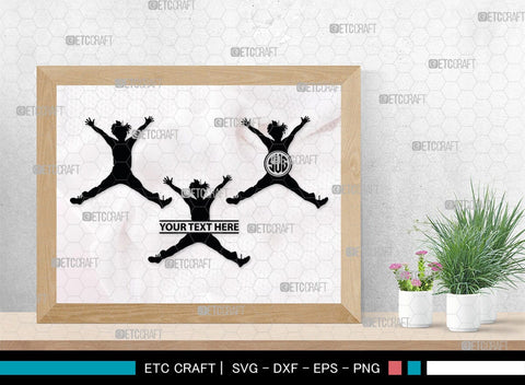Jumping People Monogram, Jumping People Silhouette, Jumper Svg, Jump Svg, Jumping Svg, Human Jumping Svg, SB00369 SVG ETC Craft 
