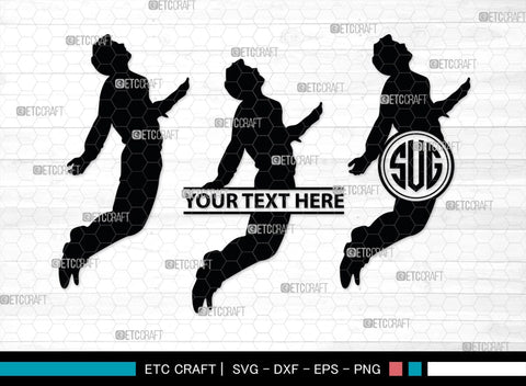 Jumping People Monogram, Jumping People Silhouette, Jumper Svg, Jump Svg, Jumping Svg, Human Jumping Svg, SB00369 SVG ETC Craft 