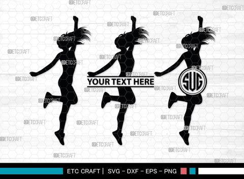 Jumping People Monogram, Jumping People Silhouette, Jumper Svg, Jump ...