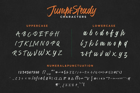 Jumps Steady Script Font Creatype Studio 
