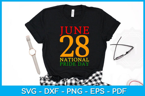 June 28 National Pride Day Pride Month SVG PNG PDF Cut File SVG Creativedesigntee 